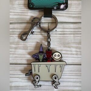 🎃Loungefly Disney NBC Lock, Shock & Barrel Keychain